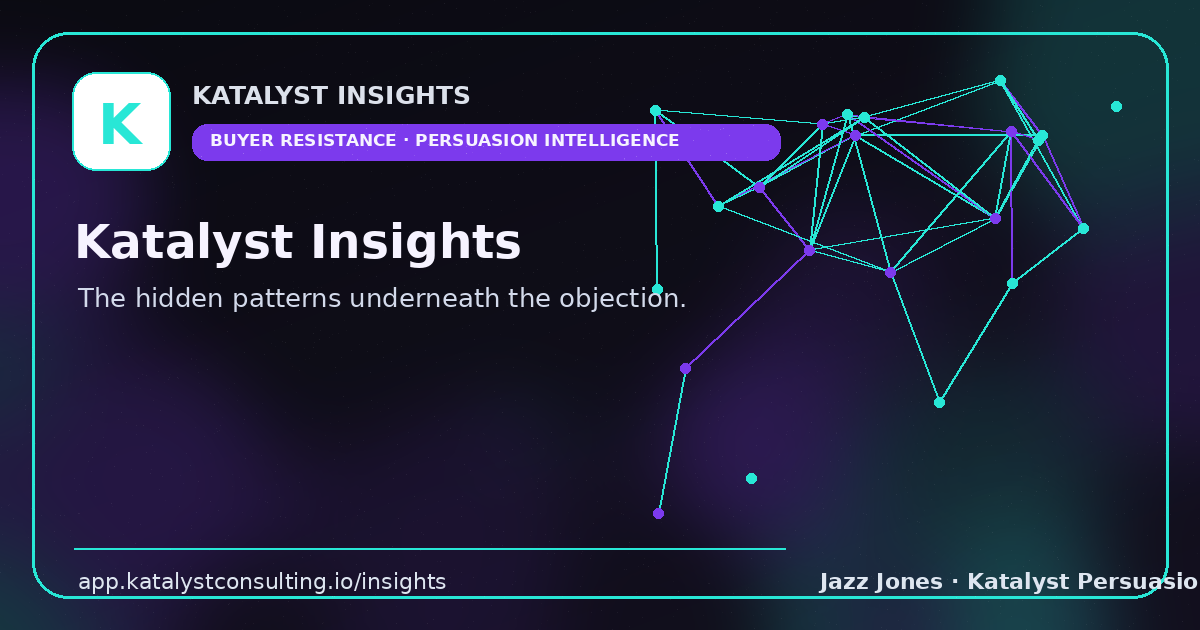 Katalyst Insights social card: the hidden patterns underneath buyer resistance